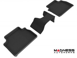 Alfa Romeo Giulia Floor Liners - All Weather - Rubberized - Premium - Rear 3 Piece Set